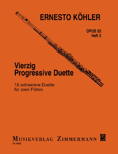 Vorderes Coverbild Vierzig Progressive Duette op. 55 Heft 2