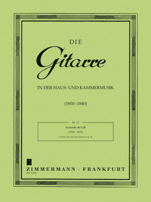 Vorderes Coverbild Leichtes Trio op. 26 Nr. 12