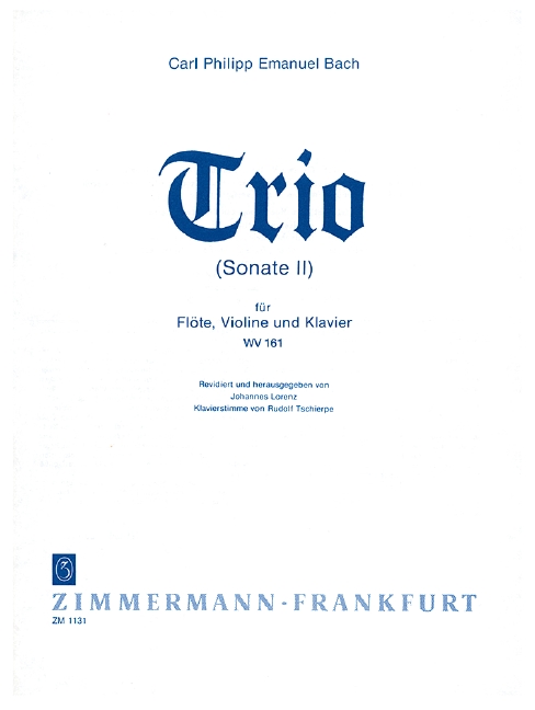 Vorderes Coverbild Trio (Sonate II) WV 161 