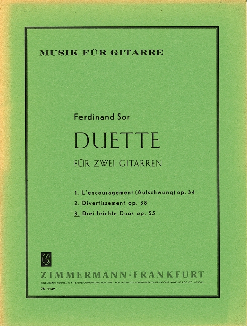 Vorderes Coverbild Duette op. 55 