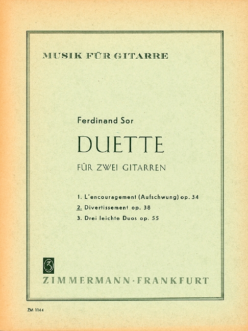 Vorderes Coverbild Duette op. 38 