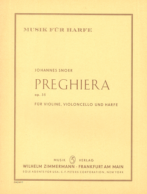 Vorderes Coverbild Preghiera op. 35 