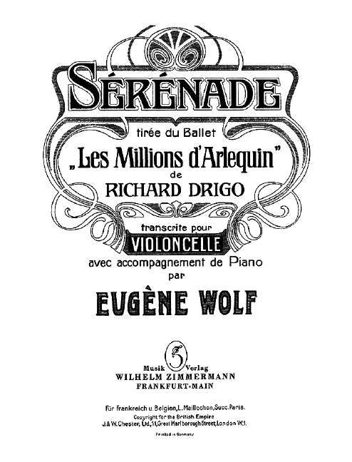 Vorderes Coverbild Sérénade 