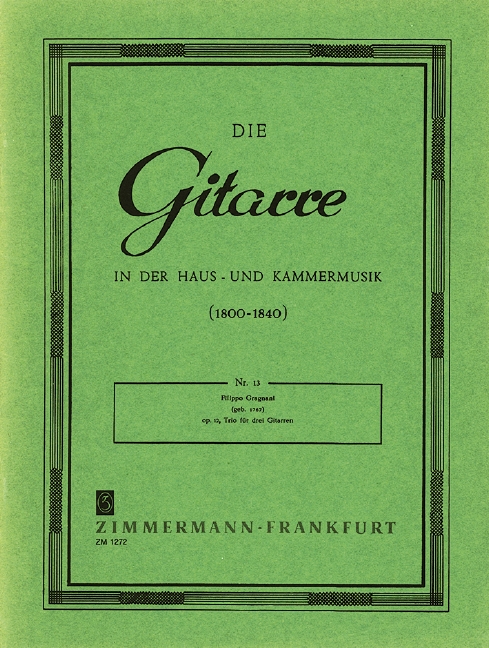 Vorderes Coverbild Trio op. 12 Nr. 13