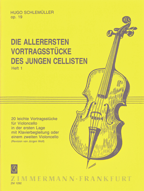 Vorderes Coverbild Die allerersten Vortragsstücke des jungen Cellisten op. 19 Heft 1