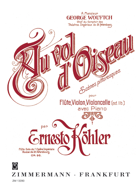 Vorderes Coverbild Au vol d’oiseau op. 98 