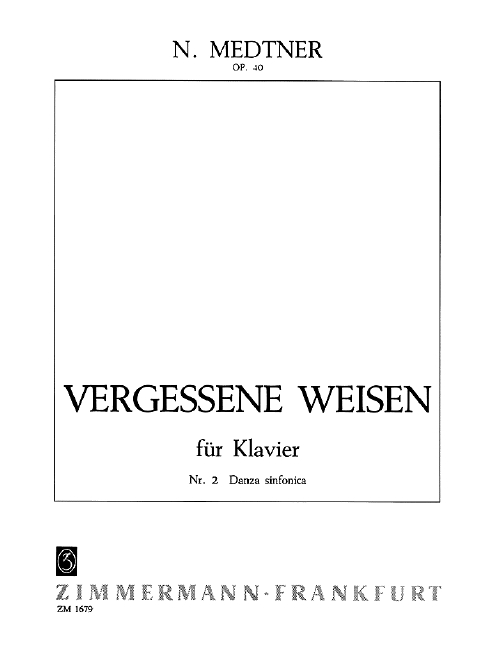 Vorderes Coverbild Vergessene Weisen op. 40 