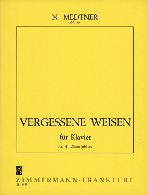 Vorderes Coverbild Vergessene Weisen op. 40 