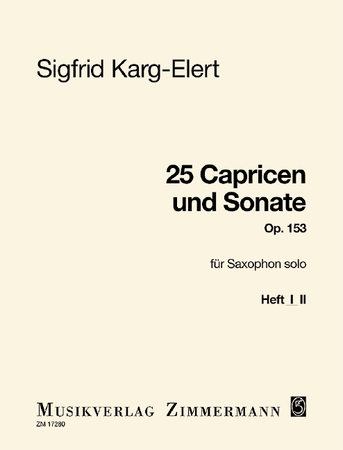 Vorderes Coverbild 25 Capricen und Sonate op. 153 Heft 1
