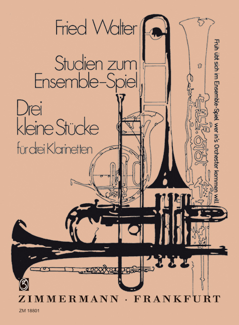 Vorderes Coverbild Studien zum Ensemble-Spiel: 3 kleine Stücke 