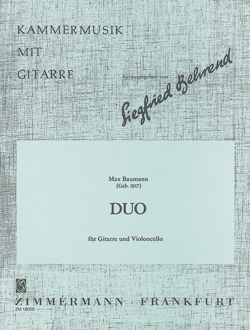Vorderes Coverbild Duo op. 62 