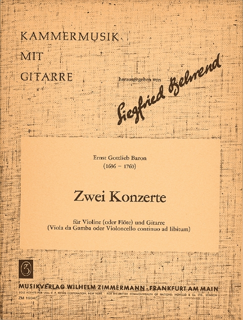 Vorderes Coverbild Zwei Konzerte 