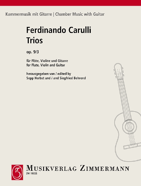 Vorderes Coverbild Trios op. 9/3 Heft 3
