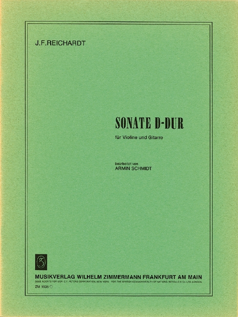 Vorderes Coverbild Sonate D-Dur 