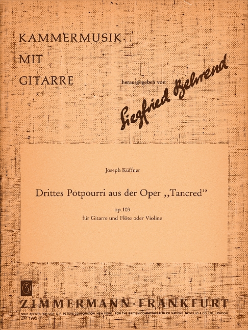 Vorderes Coverbild Drittes Potpourri op. 103 