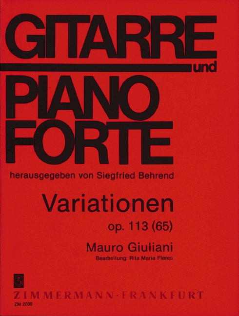 Vorderes Coverbild Variationen op. 113 (65) 