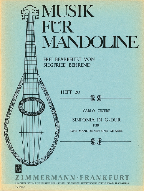 Vorderes Coverbild Sinfonia G-Dur 20