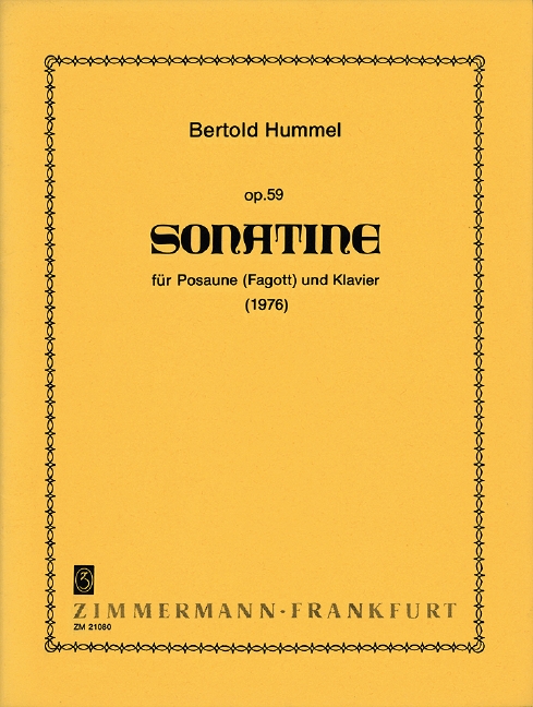 Vorderes Coverbild Sonatine op. 59 