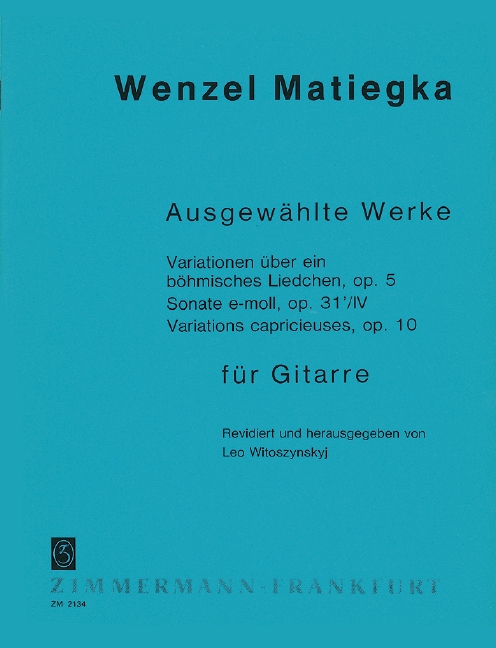 Vorderes Coverbild Ausgewählte Werke für Gitarre 