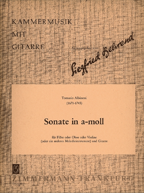 Vorderes Coverbild Sonate a-Moll 