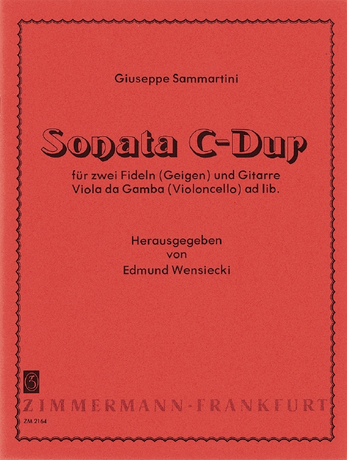 Vorderes Coverbild Sonate C-Dur 