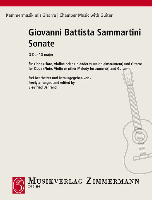 Vorderes Coverbild Sonate G-Dur 