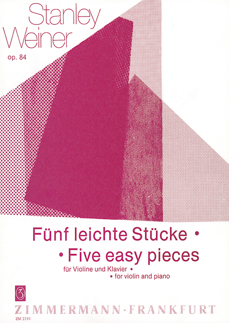 Vorderes Coverbild Fünf leichte Stücke op. 84 