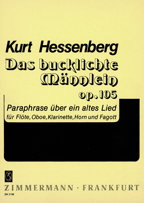 Vorderes Coverbild Das bucklichte Männlein op. 105 