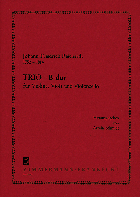 Vorderes Coverbild Trio B-Dur 