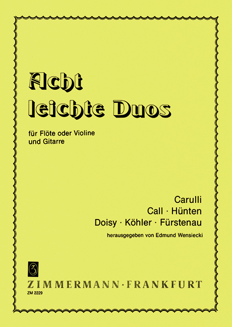 Vorderes Coverbild Acht leichte Duos 