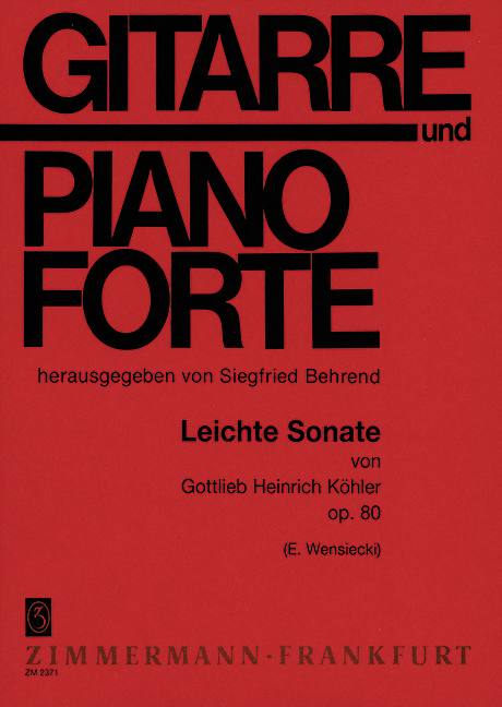 Vorderes Coverbild Leichte Sonate op. 80 
