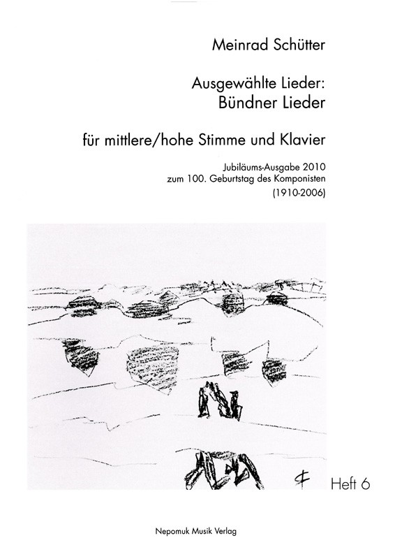 Vorderes Coverbild Ausgewählte Lieder Heft 6: Bündner Lieder