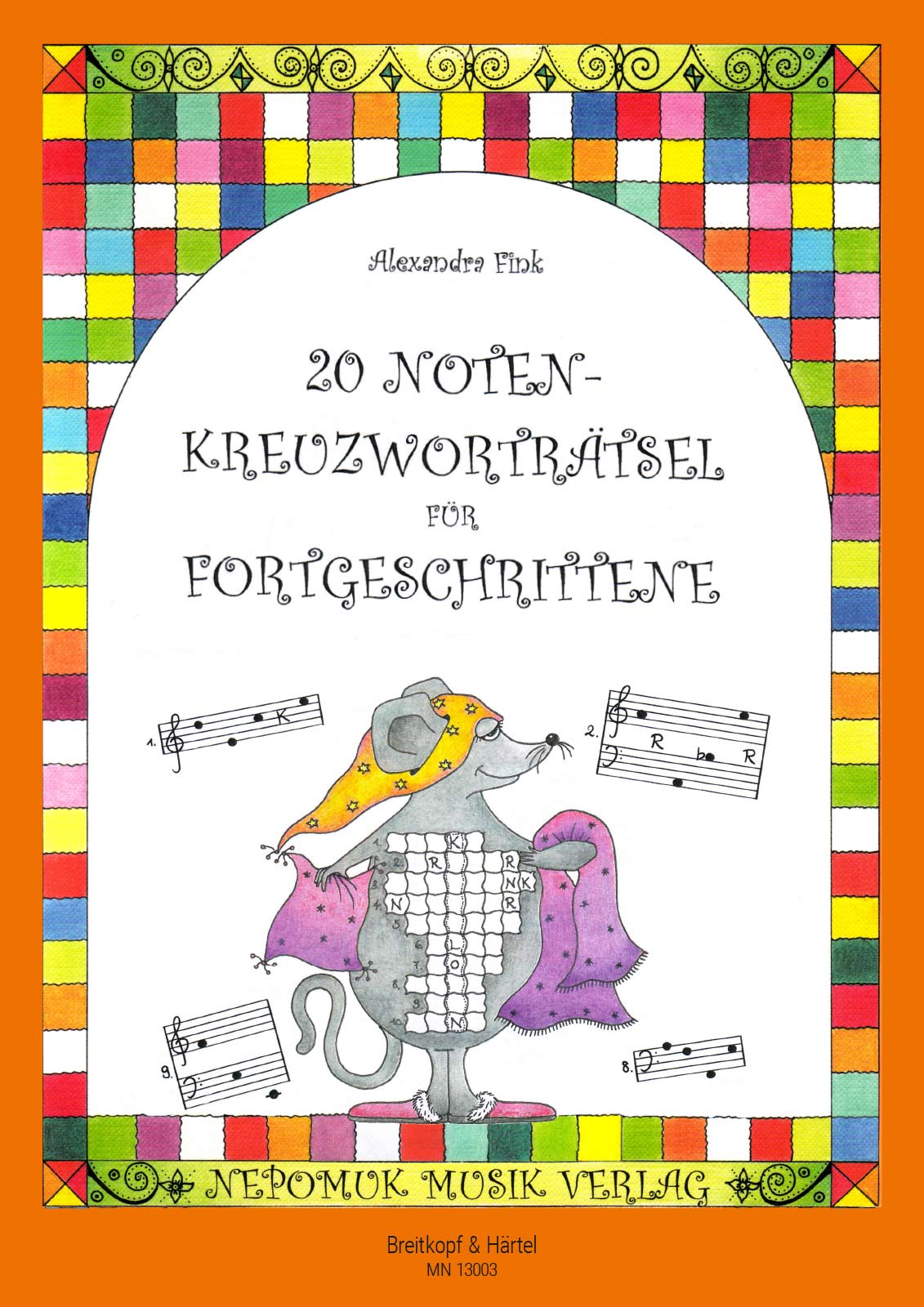 Vorderes Coverbild 20 Noten-Kreuzworträtsel – Heft 2 für Fortgeschrittene