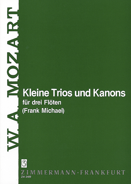 Vorderes Coverbild Kleine Trios und Kanons 