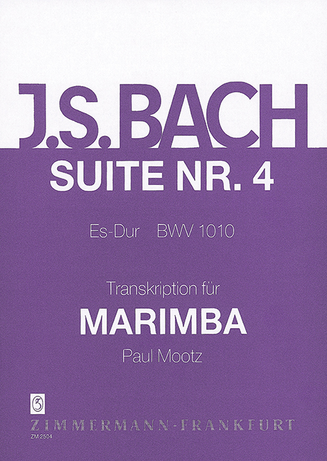 Vorderes Coverbild Suite IV Es-Dur BWV 1010 