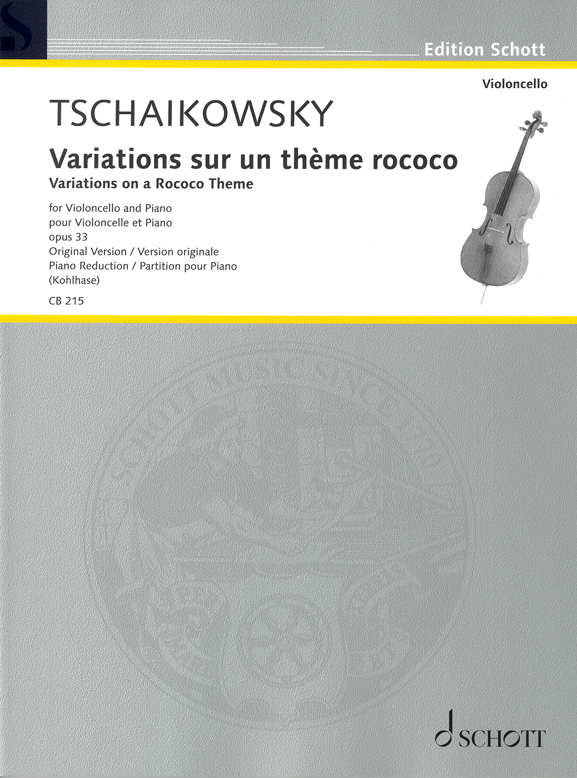 Anderes Coverbild Variationen über ein Rokoko-Thema op. 33