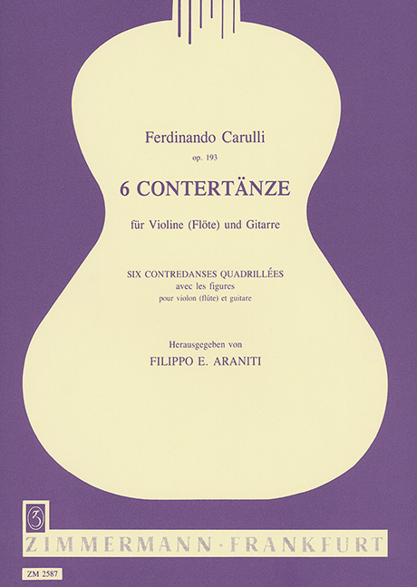 Vorderes Coverbild Sechs Contertänze op. 193 