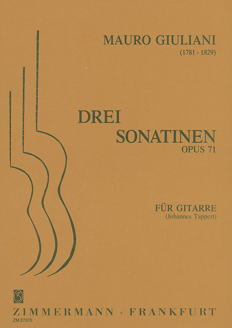 Vorderes Coverbild Drei Sonatinen op. 71 