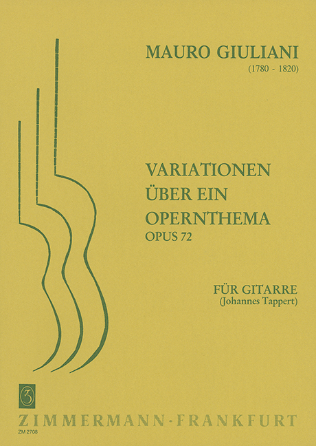 Vorderes Coverbild Variationen über ein Opernthema op. 72 