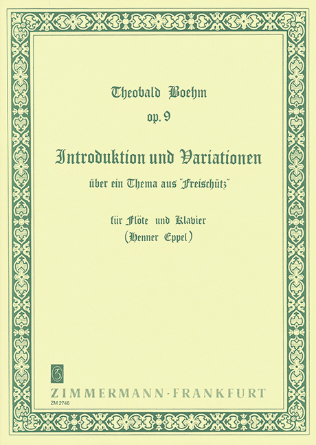 Vorderes Coverbild Introduktion und Variationen op. 9 