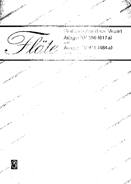 Vorderes Coverbild Adagio und Adagio KV 356 (617a)/KV 411 (484a) 