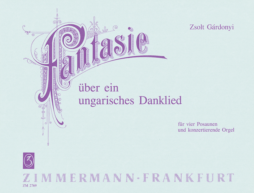 Vorderes Coverbild Fantasie über ein ungarisches Danklied 