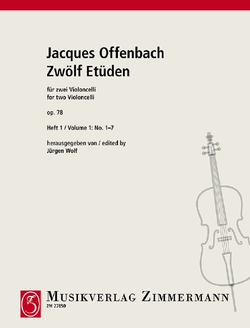 Vorderes Coverbild Zwölf Etüden op. 78 Heft 1
