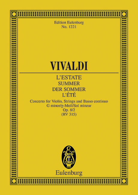Vorderes Coverbild Die vier Jahreszeiten g-Moll op. 8/2 RV 315 / PV 336