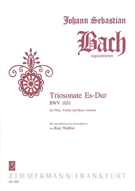 Vorderes Coverbild Triosonate Es-Dur BWV 1031 