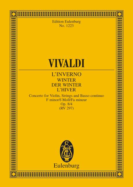 Vorderes Coverbild Die vier Jahreszeiten f-Moll op. 8/4 RV 297 / PV 442 "Der Winter"
