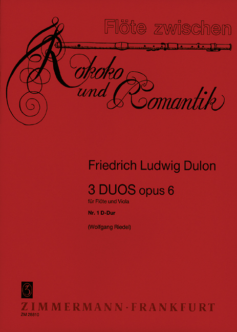 Vorderes Coverbild 3 Duos op. 6 