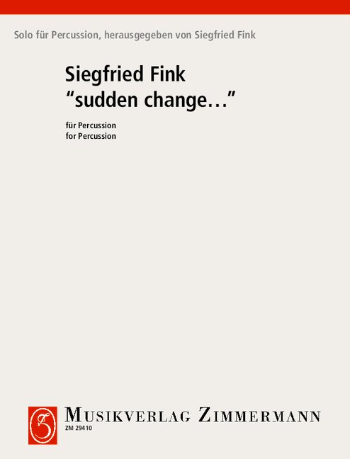 Vorderes Coverbild Sudden change 