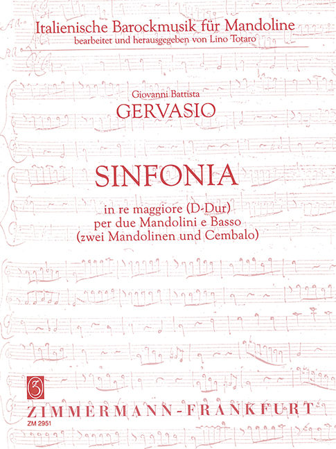 Vorderes Coverbild Sinfonia D-Dur 
