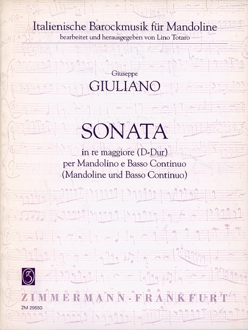 Vorderes Coverbild Sonata D-Dur 
